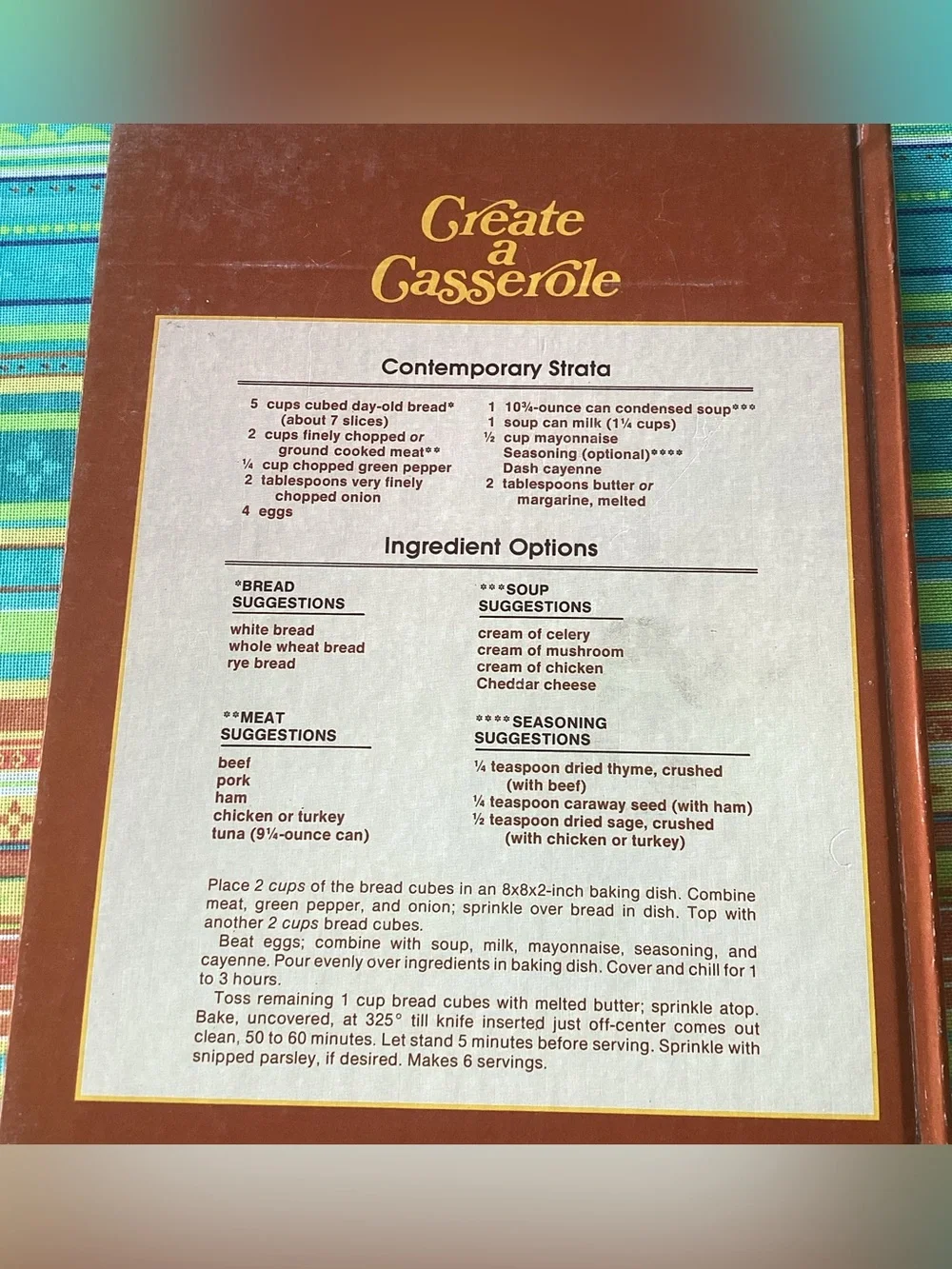 Better Homes & Gardens All-Time Favorite Casserole Recipes Vintage Cookbook